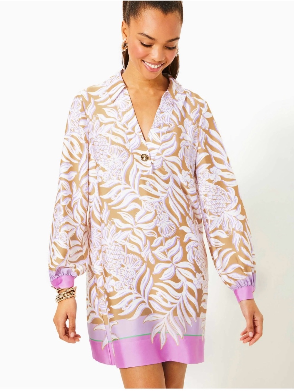 Lilly Pulitzer Iralanne Popover Dress in Bon Vivants - Picture 2 of 10